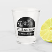 Vater Der Mann der Mythos Motorrad-Legende lustige Schnapsglas (Vorderseite)