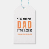 "Vater: Der Mann, die Legende - Der herzliche Vate Geschenkanhänger (Vorderseite)