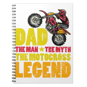 Vater Der Mensch Der Mythos der Motocross-Legende Notizblock