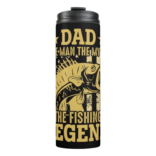 Vater - Der Mensch, der Mythos, die Fische Thermosbecher (Vorderseite)