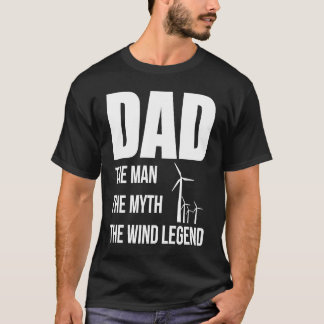 Vater Der Mensch Der Mythos Die Windlegende Papa-V T-Shirt