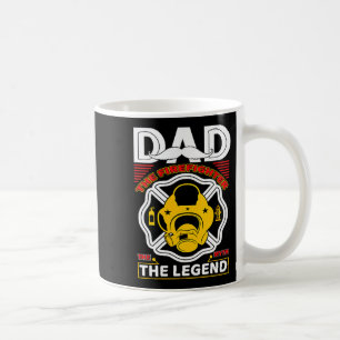 Vater Der Mythos Legende Feuerwehrmann Geschenk St Kaffeetasse