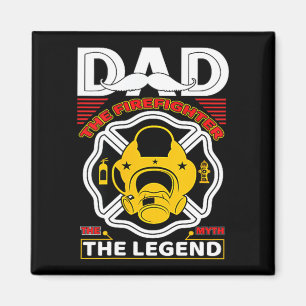 Vater Der Mythos Legende Feuerwehrmann Geschenk St Magnet