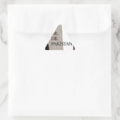 Vater der Nation: Mazar-e-Quaid Dreieckiger Aufkleber (Tasche)