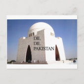 Vater der Nation: Mazar-e-Quaid Postkarte (Vorderseite)