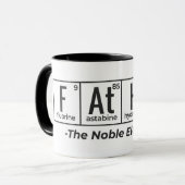 Vater der Noble Element Vathers Day Science Geek Tasse (Vorderseite Links)