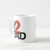 Vater der Nr.-zwei Kaffeetasse (Vorderseite Links)