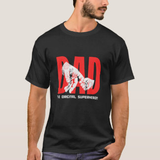 Vater Der Original Superheld Vatertag Inspiration T-Shirt