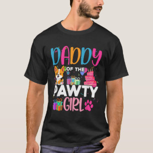 Vater der Pawty Girl Corgi Dog Family Geburtstag M T-Shirt