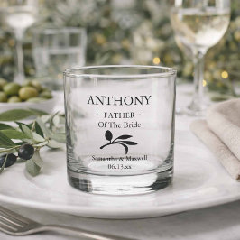 Vater der Personalisierten Hochzeitsfeier Whiskyglas