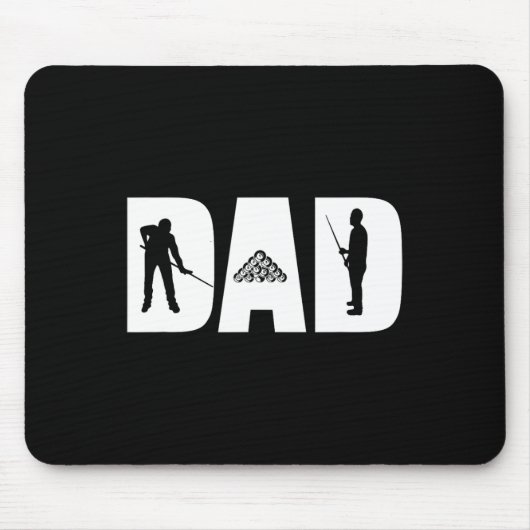 Vater Der Pool Shark Billard Fathed Day Gift Pool Mousepad (Vorne)