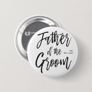 Vater der Skript-Art-kundenspezifischen Hochzeit Button