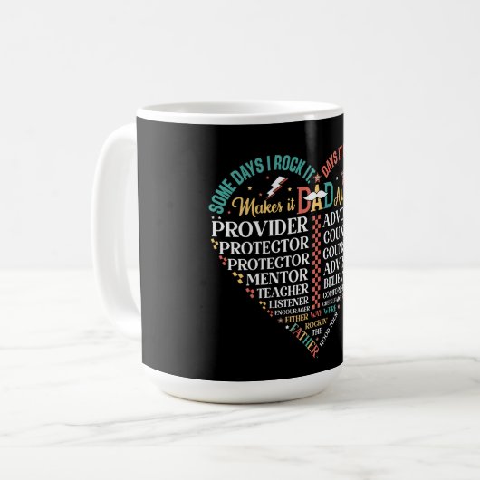 Vater: Der ultimative Balancing Act Kaffeetasse (Vorderseite Links)