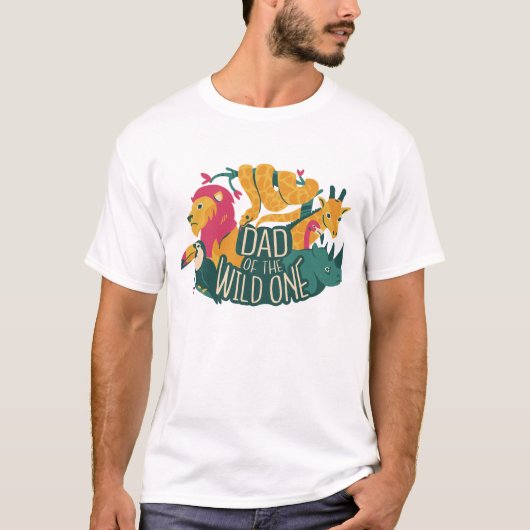 Vater der wild lebenden Jungle-Safari-Tiere T-Shirt (Vorderseite)