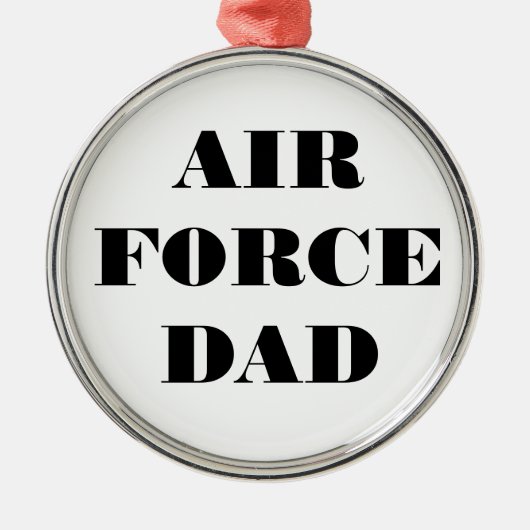 Vater der Zierluftwaffe Silbernes Ornament (Vorne)