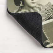 Vater, der zum Sohn liest Mousepad (Ecke)