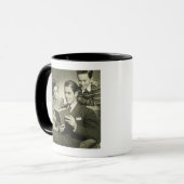 Vater, der zum Sohn liest Tasse (Vorderseite Links)