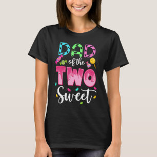 Vater der zwei süßen Sweetie Girl 2. Geburtstag ka T-Shirt