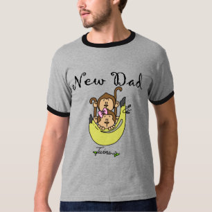 Vater der Zwillinge Junge und der Mädchen-T-Shirt T-Shirt