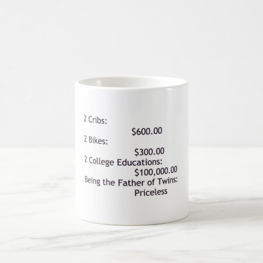 Vater der Zwillinge Verwandlungstasse (Mittel)