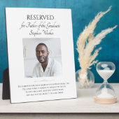 Vater des Absolventen im Paradies mit Foto Fotoplatte (Seite)