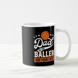 Vater des Baller Birthday Boy Basketball Thema P Kaffeetasse