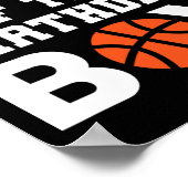 Vater des Basketballtrainers Basketbal Poster (Ecke)