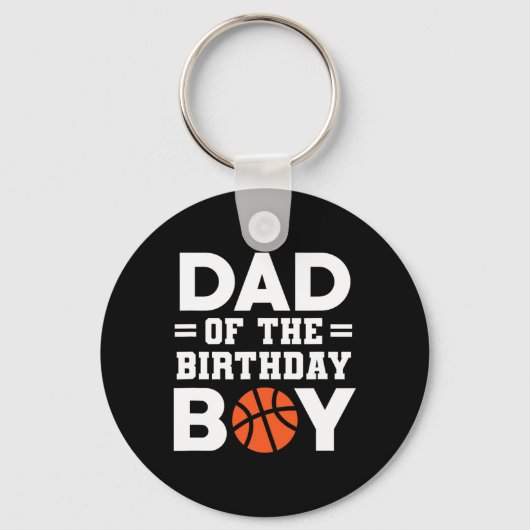 Vater des Basketballtrainers Basketbal Schlüsselanhänger (Vorderseite)