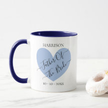 Vater des blauen Herzens personalisierte Mug