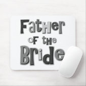 Vater des Braut-Graus Mousepad (Mit Mouse)