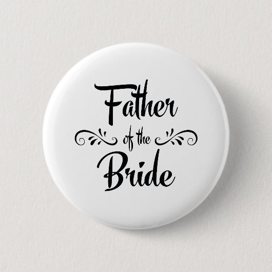 Vater des Braut-lustigen Proben-Abendessens Button (Vorderseite)