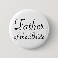 Vater des Braut Pinback Knopfes