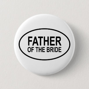 Vater des Braut-Wedding Ovals Button