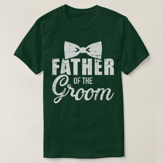 Vater des Bräutiga Papa für Hochzeit oder Junggese T-Shirt (Design vorne)