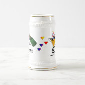 Vater des Bräutigam-Champagne-Toasts Bierglas (Mittel)