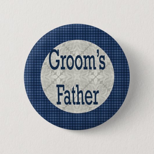 Vater des Bräutigam-Knopfes Button (Vorderseite)