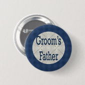 Vater des Bräutigam-Knopfes Button (Vorne & Hinten)