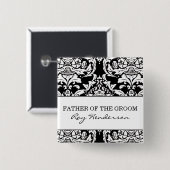 Vater des Bräutigam-Knopfes Button (Vorne & Hinten)