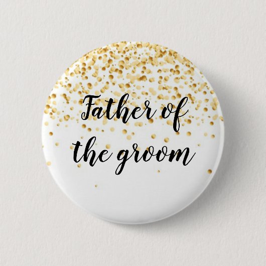 Vater des Bräutigams Button (Vorderseite)