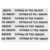 "Vater des Bräutigams" Geschenk-Tasche Große Geschenktüte (Vorderseite)