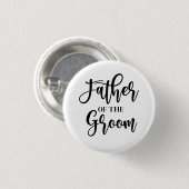 Vater des Bräutigams Knopf Button (Vorne & Hinten)