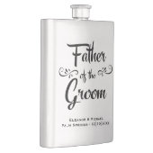 Vater des Bräutigams - lustiges Flachmann (Rechts)