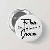 Vater des Bräutigams Lustiges Probedinner Button (Vorne & Hinten)