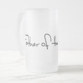 VATER DES BRÄUTIGAMS MATTGLAS BIERGLAS (Vorderseite Links)