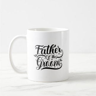 Vater Des Bräutigams Typografie Tasse