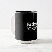 Vater des Bräutigams Zweifarbige Tasse (Vorderseite Links)