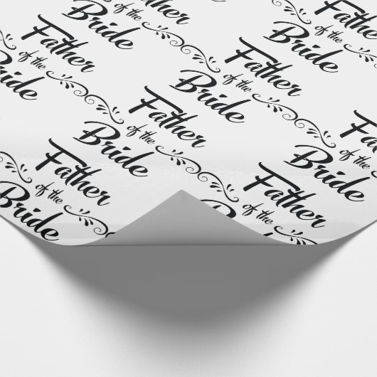 Vater des Brautlustigen Probe Dinner Geschenkpapier (Ecke)