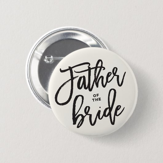Vater des Brautspucks-Brautparty Button (Vorne & Hinten)