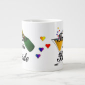 Vater des Bride Champagne Toast Jumbo-Tasse (Vorderseite)