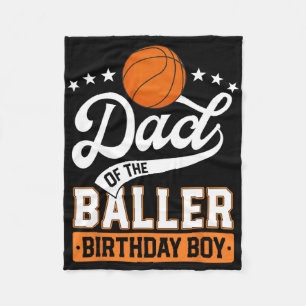 Vater des Byller Birthday Boy Bysketbyll Themed P Fleecedecke